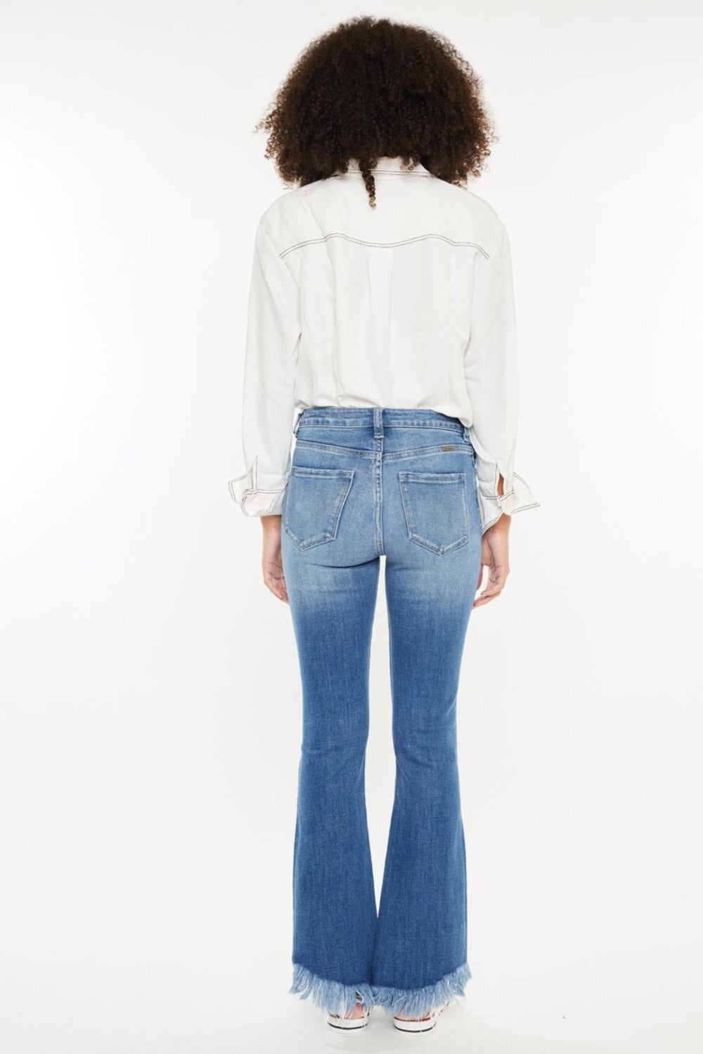 Kancan High Rise Frayed Hem Jeans us.meeeshop - 