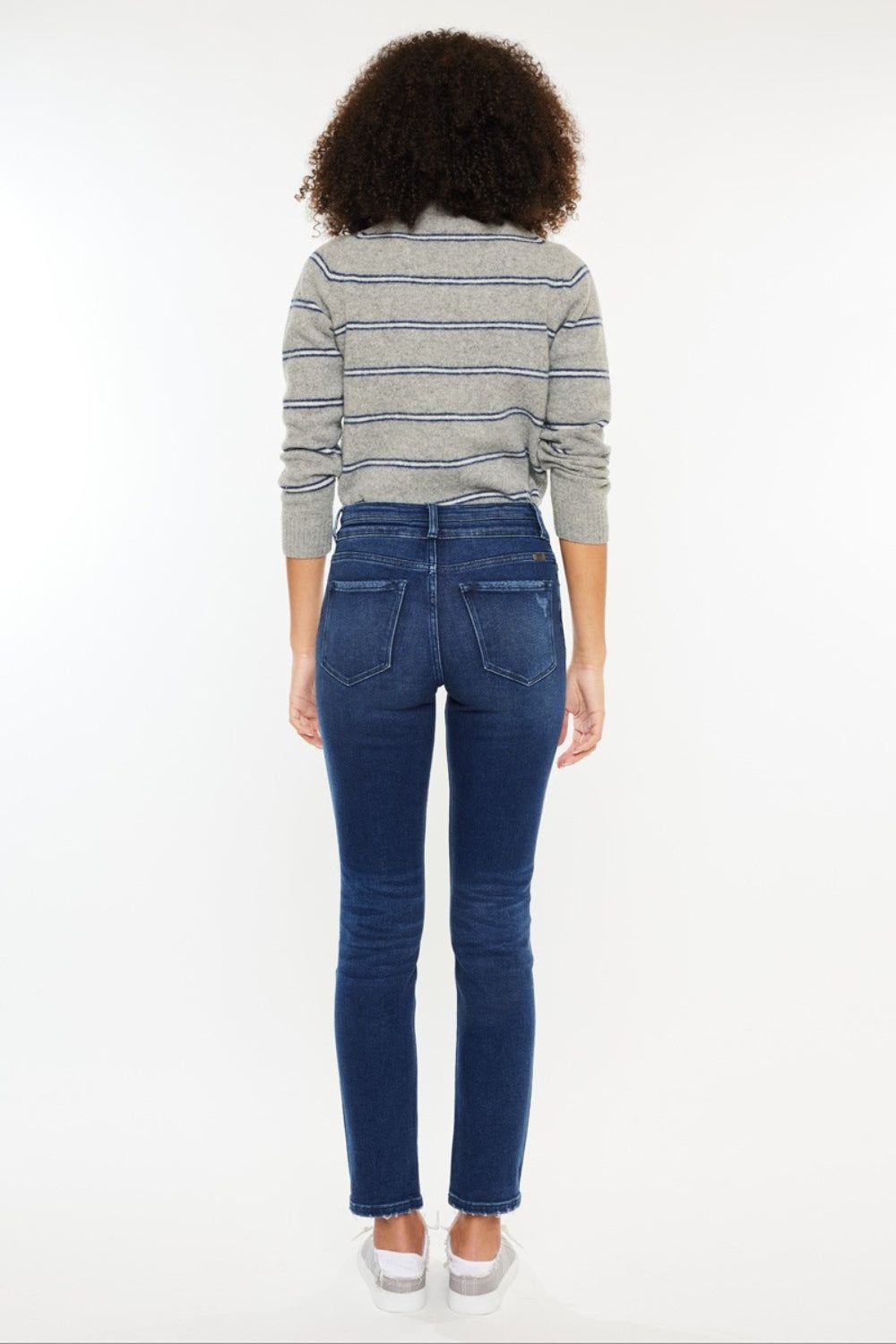 Kancan High Rise Slim Straight Jeans us.meeeshop - 