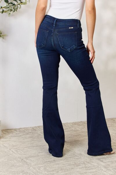 Kancan Mid Rise Flare Jeans | us.meeeshop