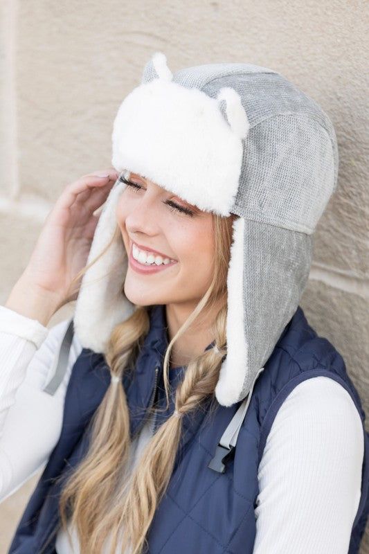 Kitten Ear Trapper Hat us.meeeshop - 