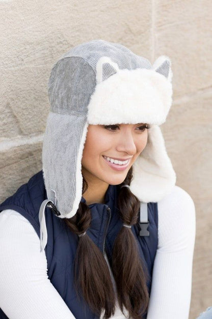 Kitten Ear Trapper Hat us.meeeshop - 