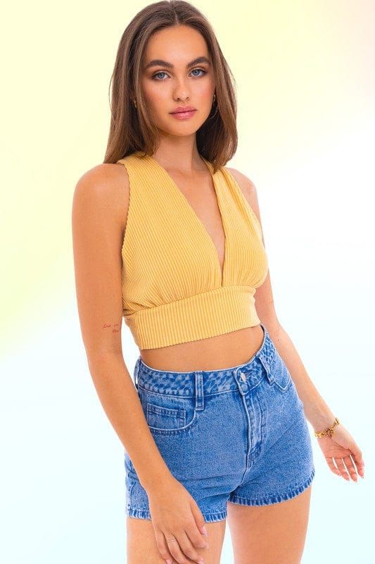 LE LIS | Back Tie Crop Top us.meeeshop - Shirts & Tops