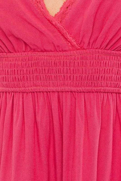 LE LIS | Cap Sleeve Ruffle Mini Dress | us.meeeshop