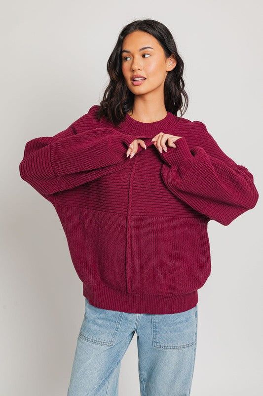 LE LIS Ribbed Knitted Sweater us.meeeshop - Shirts & Tops