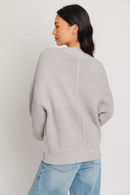 Women's LE LIS Ribbed Knitted Sweater - us.meeeshop