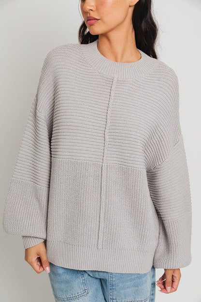 Women's LE LIS Ribbed Knitted Sweater - us.meeeshop