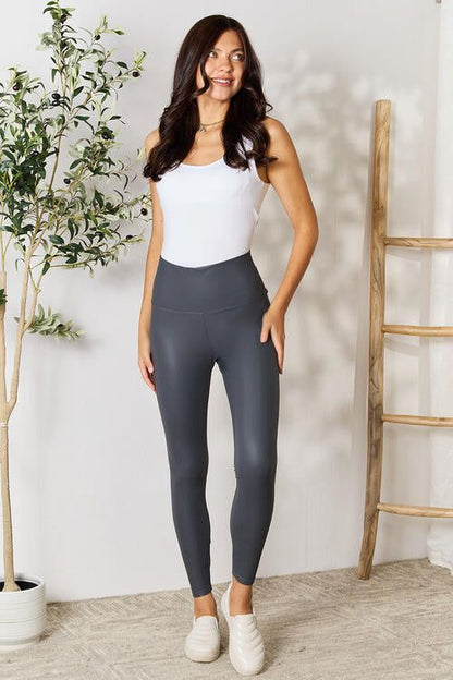 LOVEIT Wide Waistband High Waist Leggings us.meeeshop - 