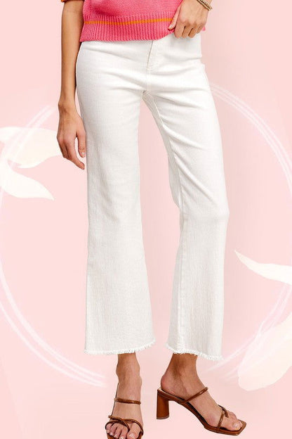 La Miel Soft Washed Stretchy High Rise Pants us.meeeshop - 