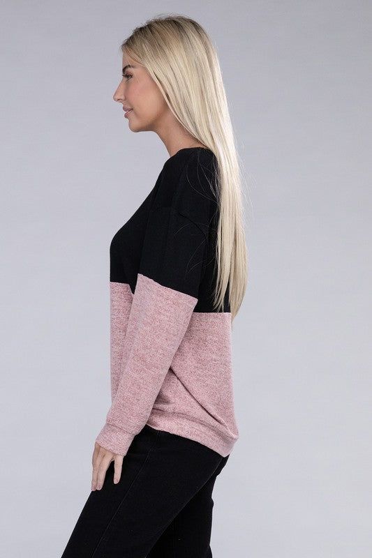 Lace Up V Neck Long Sleeve Top us.meeeshop - 