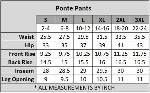 Lady's Ponte Pants - us.meeeshop