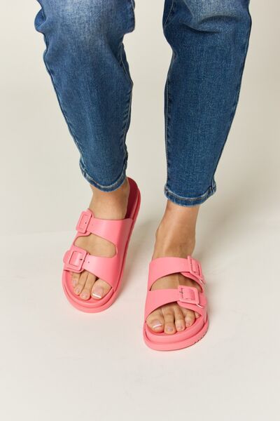 Legend Double Buckle Open Toe Sandals us.meeeshop - 