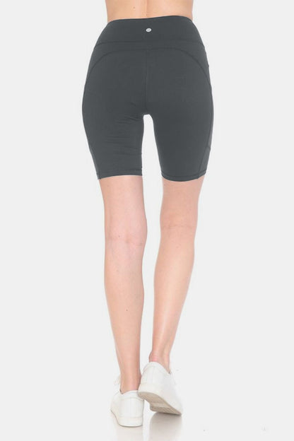 Leggings Depot Full Size High Waist Active Shorts us.meeeshop - 