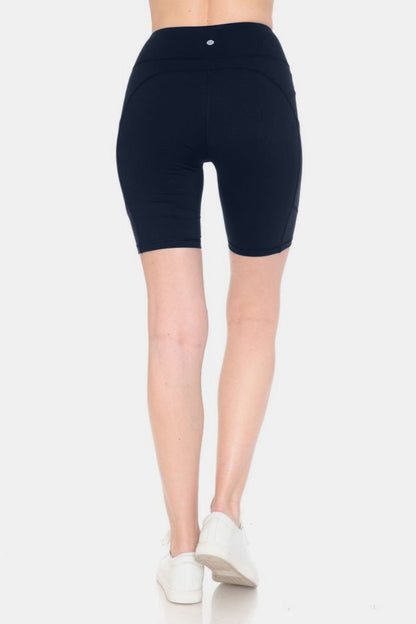 Leggings Depot Full Size High Waist Active Shorts us.meeeshop - 