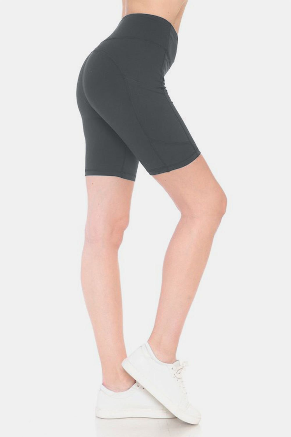 Leggings Depot Full Size High Waist Active Shorts us.meeeshop - 