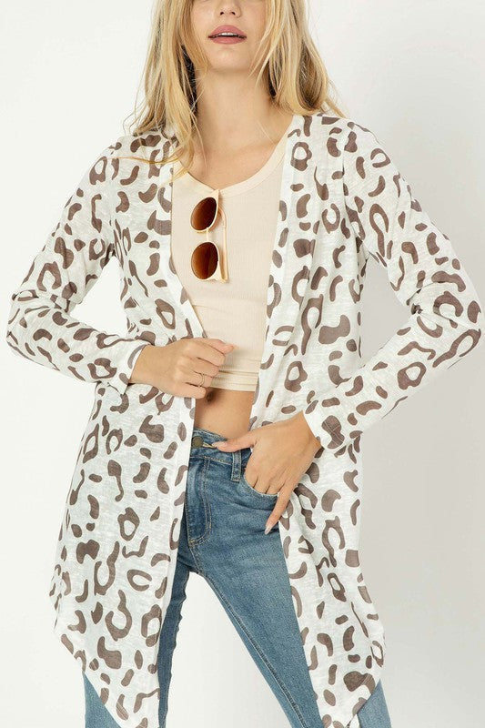 Leopard open cardigan | us.meeeshop