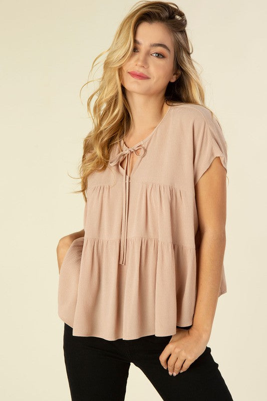 Lilou | A line tiered blouse | us.meeeshop