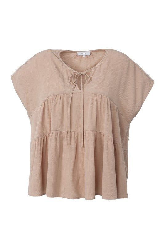 Lilou | A line tiered blouse us.meeeshop - 