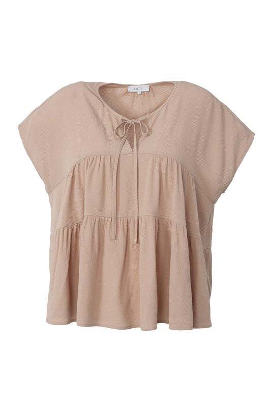 Lilou | A line tiered blouse | us.meeeshop
