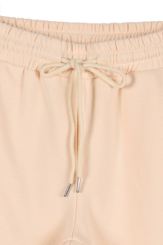 Lilou | Cream sweat jogger pant us.meeeshop - 