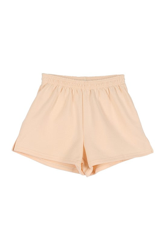 Lilou | Cream sweat shorts | us.meeeshop