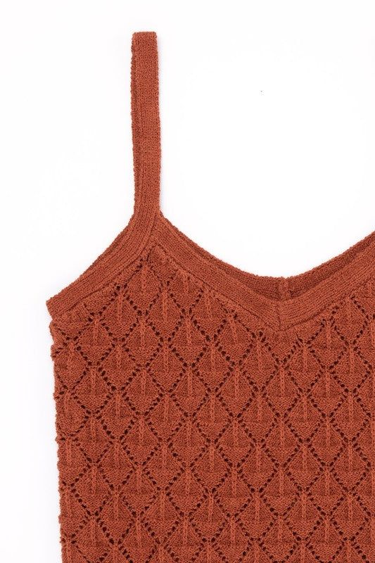 Lilou Crochet knit tank us.meeeshop - 