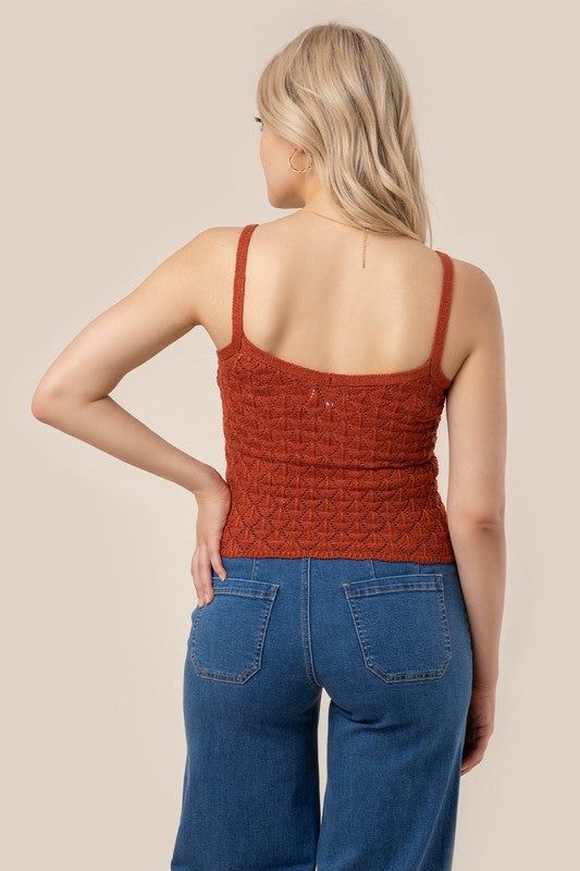 Lilou Crochet knit tank us.meeeshop - 