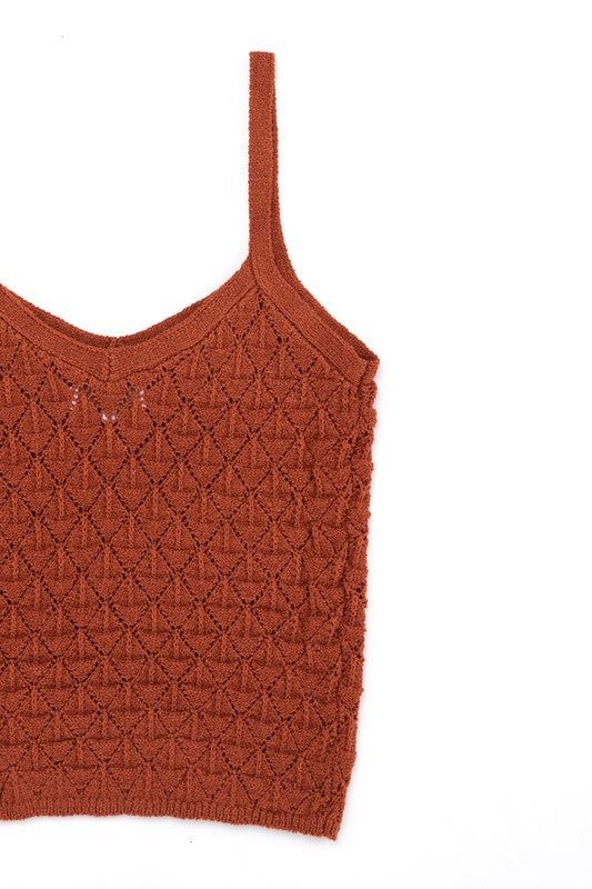 Lilou Crochet knit tank us.meeeshop - 