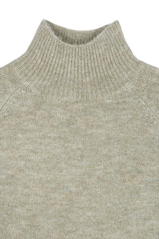 Lilou Crop mock neck sweater us.meeeshop - 