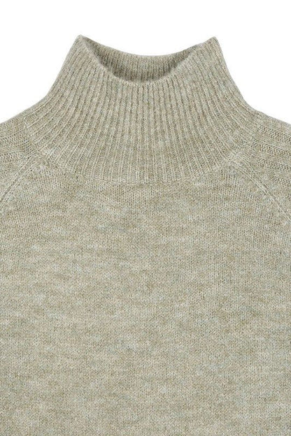 Lilou Crop mock neck sweater us.meeeshop - 