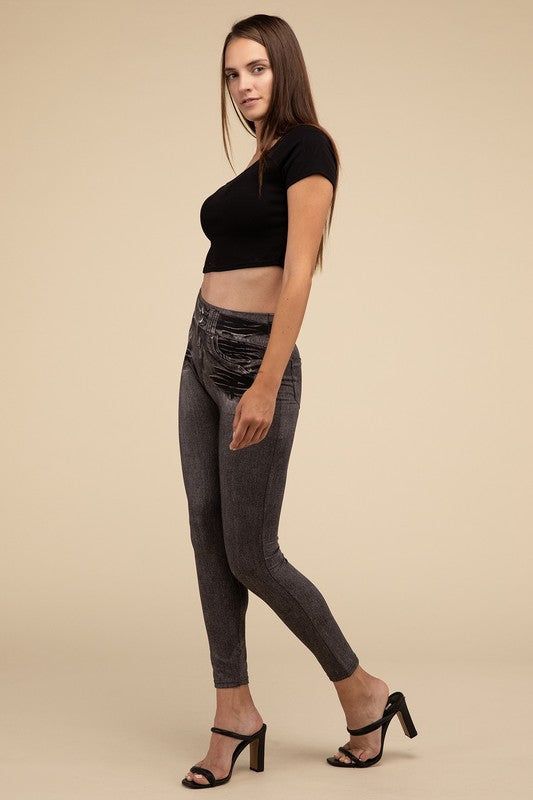 Lilou Denim Leggings us.meeeshop - 