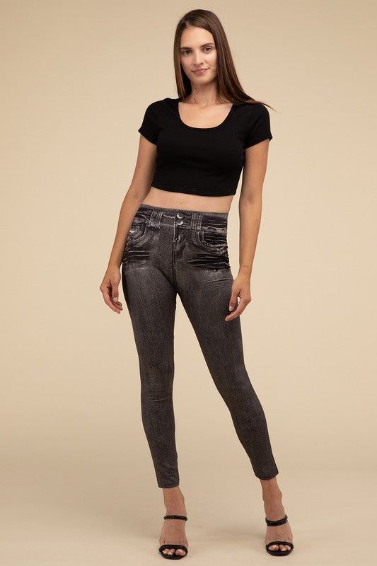 Lilou Denim Leggings us.meeeshop - 