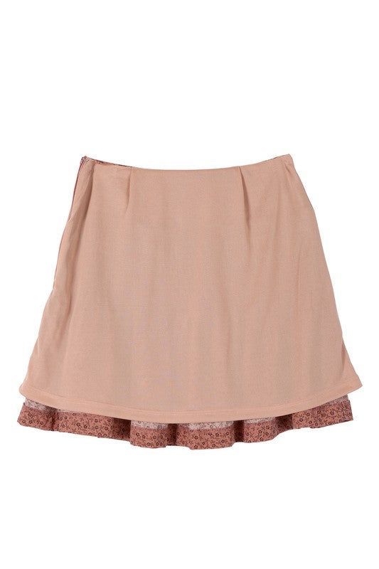 Lilou | Floral smocked skirt us.meeeshop - 