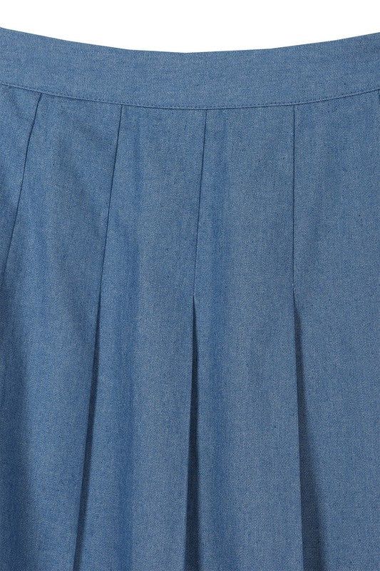 Lilou | High waisted blue tennis skirt us.meeeshop - 