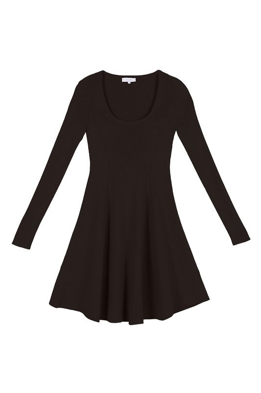 Lilou | Knitted fit and flare dress | us.meeeshop