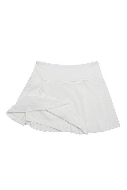 Lilou | Light fabric tennis skirt us.meeeshop - 