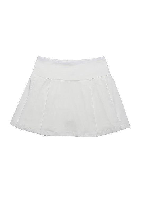 Lilou | Light fabric tennis skirt us.meeeshop - 