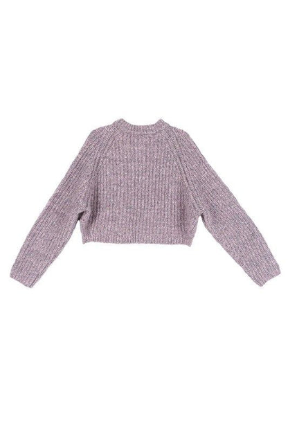 Lilou | Melange multicolor sweater top us.meeeshop - 