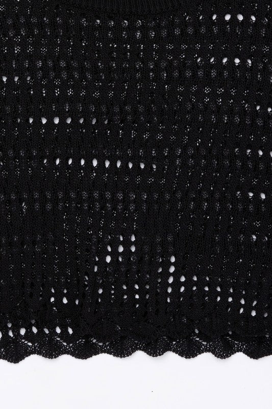 Lilou Mesh knit crop | us.meeeshop
