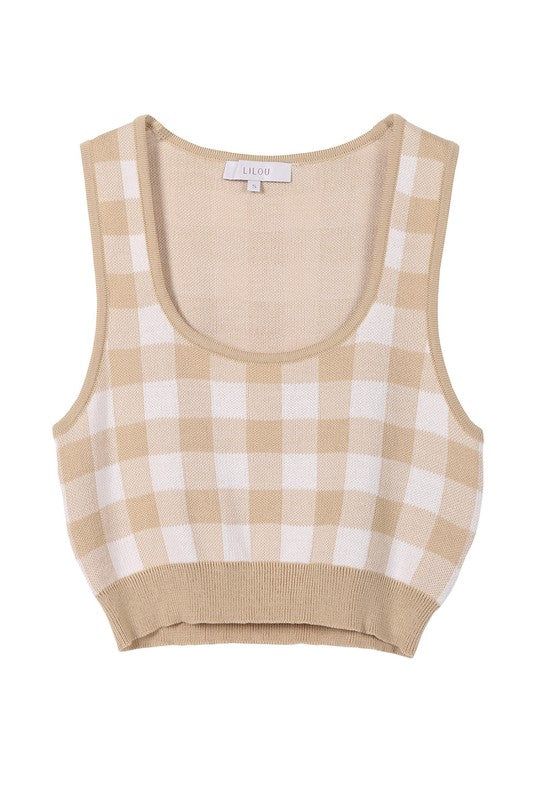 Lilou SL Gingham pattern other top us.meeeshop - 