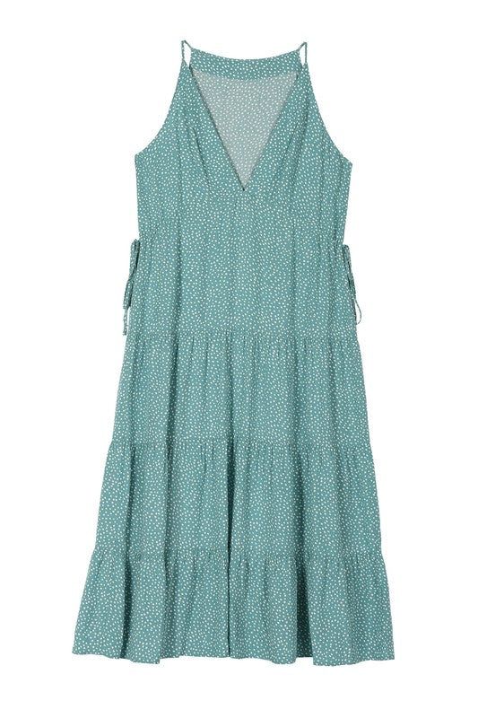 Lilou | SL V neck tier dress us.meeeshop - 