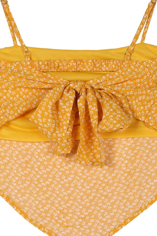 Lilou | SL yellow floral tank top | us.meeeshop