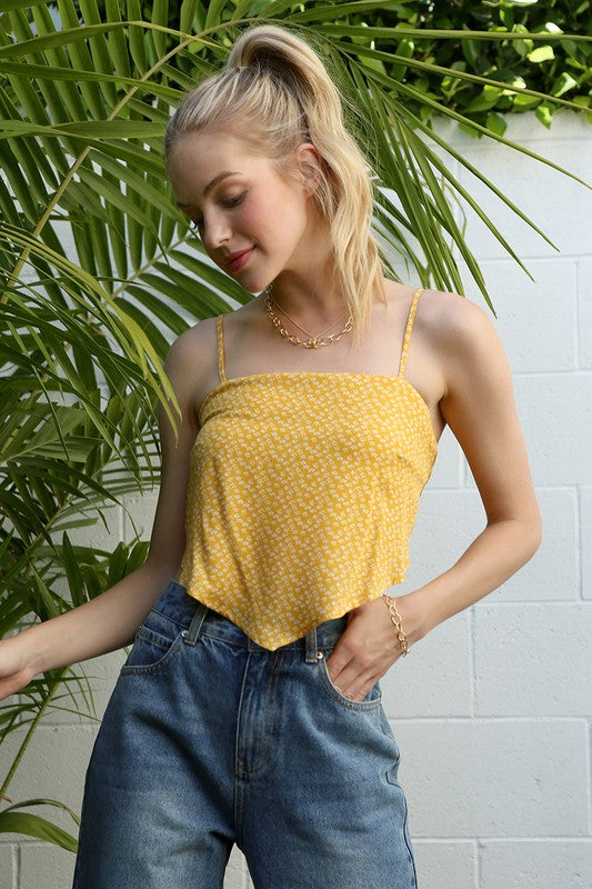 Lilou | SL yellow floral tank top | us.meeeshop