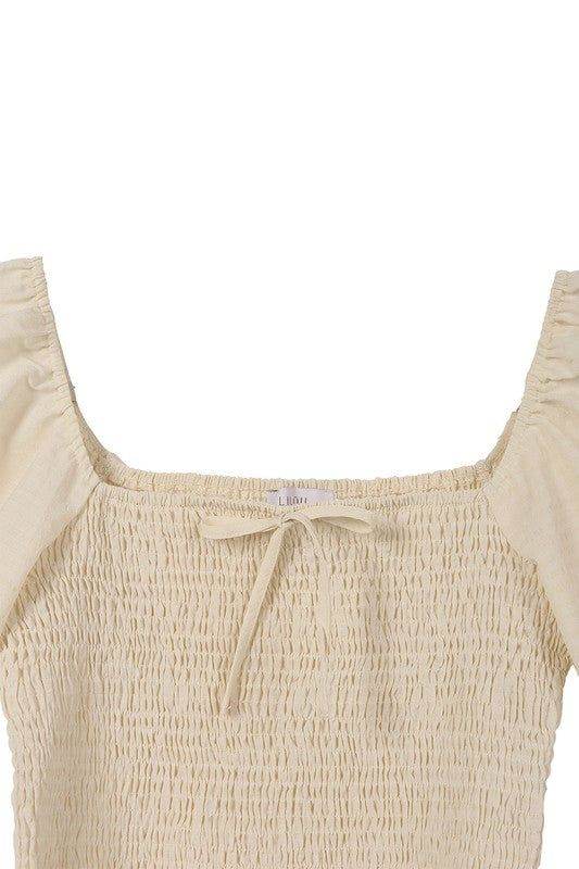 Lilou | SS smocked top - us.meeeshop