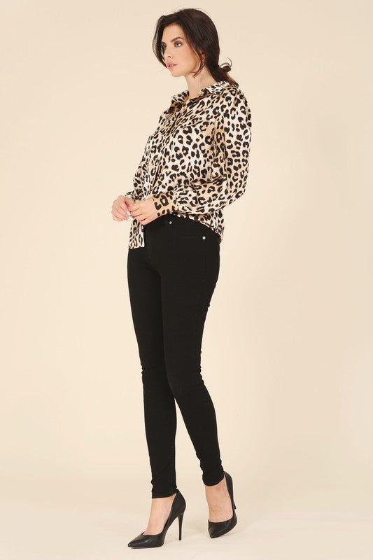 Lilou Satin leopard blouse us.meeeshop - 