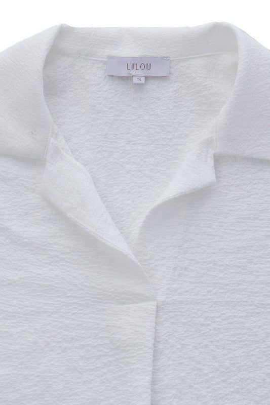 Lilou | Shirt collared blouse us.meeeshop - 