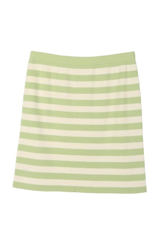 Lilou | Stripe rib skirt us.meeeshop - 