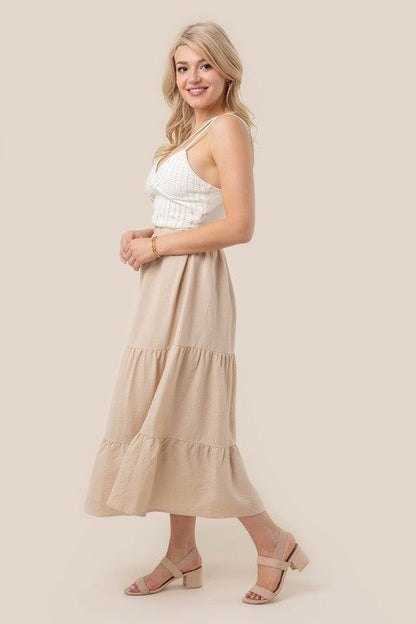 Lilou Tiered maxi skirt us.meeeshop - 