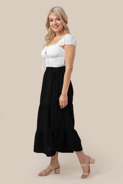 Lilou Tiered maxi skirt us.meeeshop - 