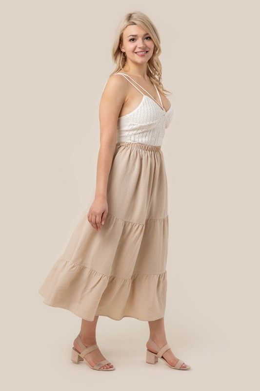 Lilou Tiered maxi skirt us.meeeshop - Skirts