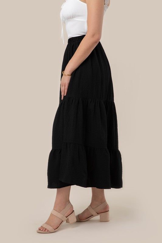 Lilou Tiered maxi skirt us.meeeshop - 